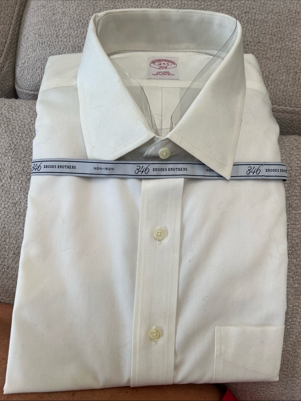 Brooks Brothers White Spread Collar Dress Shirt